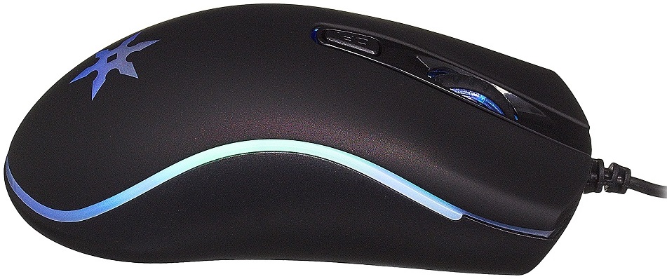 Мышь Oklick TOKUGAWA 704G (USB, optical, 1600dpi, игровая, подсветка, soft-touch, 1.5m, black)
