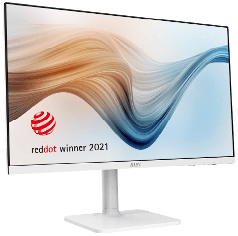 Монитор MSI 27" Modern MD271PW white (1920х1080, 75Hz, 100 000:1, 178°/178°, 14ms (GTG), 250cd/m2, IPS, HDMI, Type-C, выход на наушники)