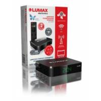 Тюнер для цифрового ТВ внешний / Медиа-проигрыватель LUMAX DV2104HD (1080p, DVB-T/T2, DVB-C, HDMI, JPEG, MKV, USB, Time Shift, поддержка сетевой карты Wi-Fi и 3G модема через порт USB, black)