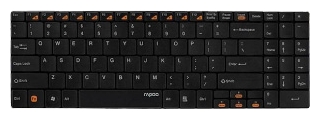 Клавиатура Rapoo N7200 (USB, ультратонкая, мультимедийная, black)