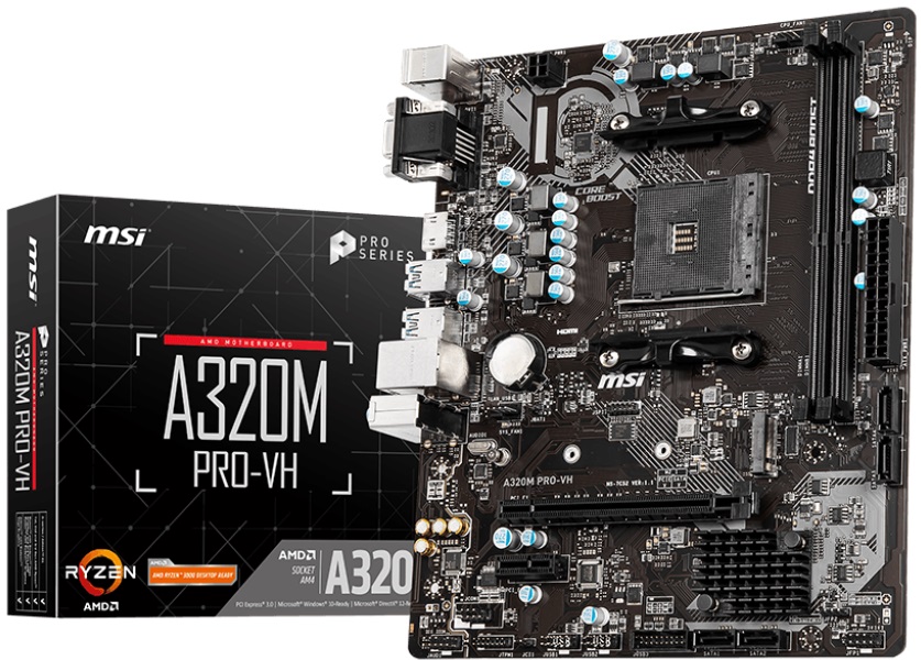 Материнская плата MSI A320M PRO-VH (AM4, mATX) RTL