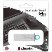 Флеш накопитель USB 3.2 64Gb Kingston DT Exodia (KC-U2G64-5R, white-blue)