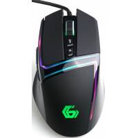 Мышь Gembird MG-590 (USB, optical, 6400dpi, игровая, RGB подсветка, 1.8m, black)