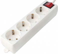 Сетевой удлинитель Гарнизон (EL-NB-G4-W-5, 4 розетки, 5 метров, 10A, white) OEM