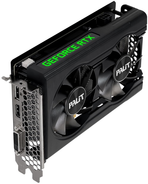Видеокарта Palit GF RTX3050 DUAL OC V1 8Gb (NE63050S18P1-1070D, 128bit, GDDR6, HDMI+DVI+DP) RTL