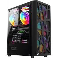 Корпус Formula Mana (без БП, ATX, USB3.0, 4x rainbow LED Fan, black)