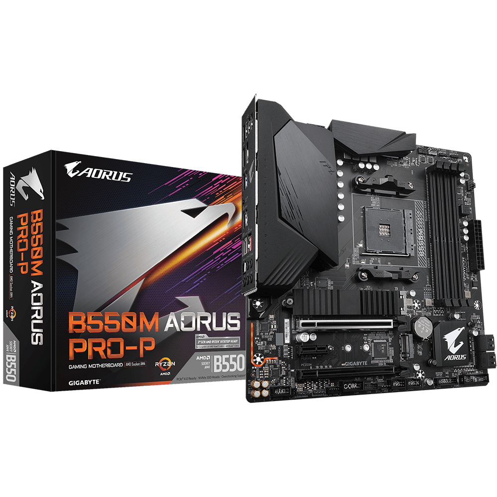 Материнская плата Gigabyte B550M AORUS PRO-P (AM4, mATX) RTL