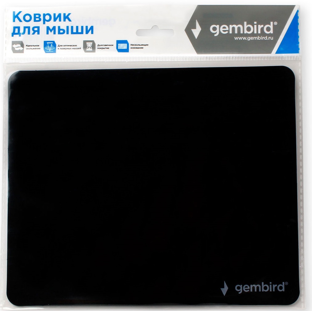Коврик для мыши Gembird (MP-BASIC, пластиковый, 220x180x0.5mm)