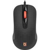Мышь Defender Ultra Classic MB-280 (USB, optical, 1200dpi, подсветка, soft-touch, black)