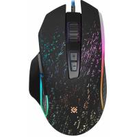 Мышь Defender Syberia GM-680L (USB, optical, 3200dpi, игровая, RGB подсветка, промо-код "Crossout", black)
