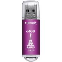 Флеш накопитель USB 2.0 64Gb FUMIKO PARIS (FPS-10, 30MB/s, pink)