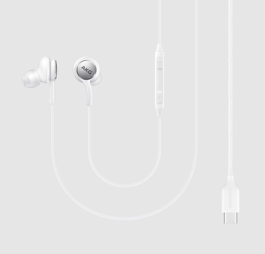 Наушники AKG (Samsung EO-IC100BWEGRU, затычки, Type-C, с микрофоном, 1.2m, white)