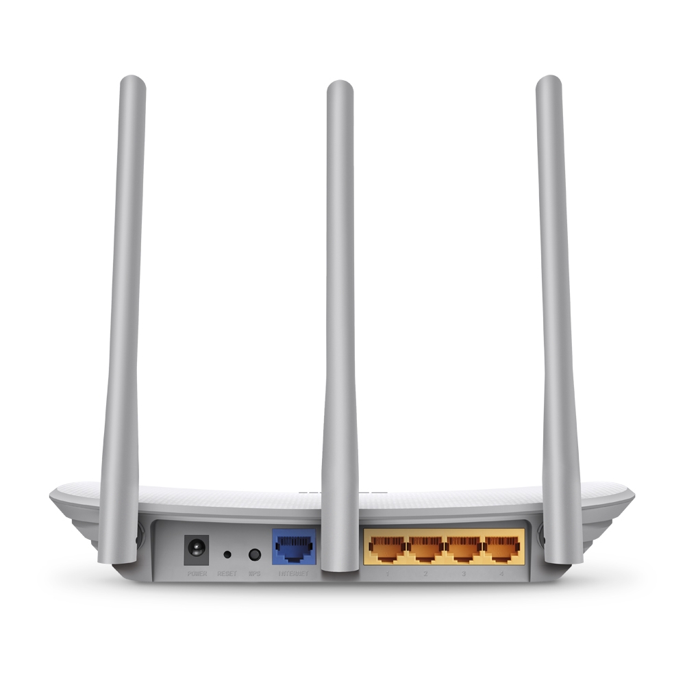 Роутер TP-LINK TL-WR845N (300Mbps, 2.4GHz, 4 ports, 100Mbps, 3 внешние несъёмные антенны 5dBi, white-grey)