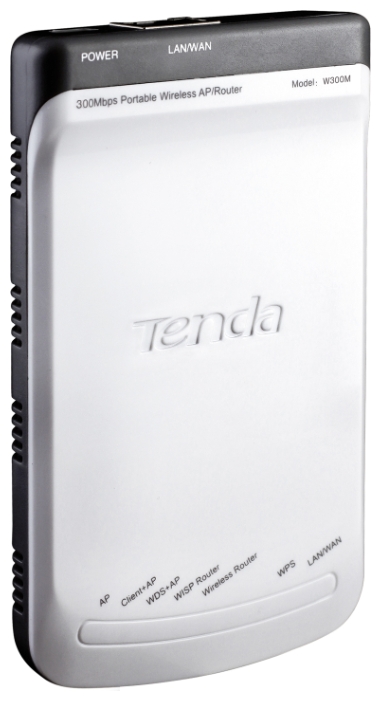 Роутер Tenda W300M (300Mбит/c, 2.4GHz, 1*LAN/WAN 100Mbps, 2 внутренние антенны, режим моста/точки доступа)