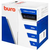 Кабель сетевой Buro BU-CCA-050 (UTP, Cat 5e, 4 пары, 305m, grey)