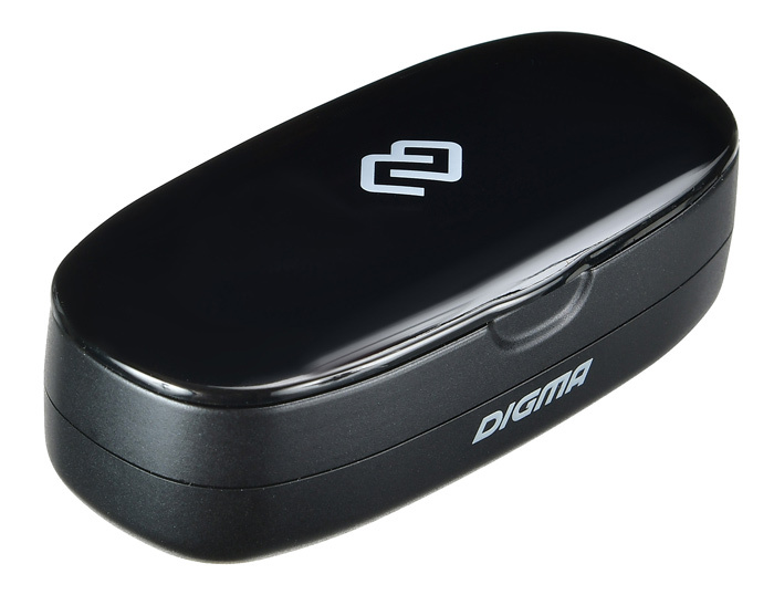Гарнитура Digma TWS-04 (затычки, беспроводная, Bluetooth 4.2, с микрофоном, до 3 часов работы от батареи, black)