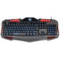 Клавиатура QUMO Axe K03 (USB, регулируемая подсветка, игровая, black)