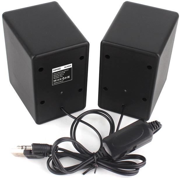 Колонки FUMIKO ALASKA (6W, USB, black)