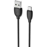 Кабель USB 2.0 Am - micro USB 1.0m (FCA03-04, 2.4A, быстрая зарядка, black) FUMIKO