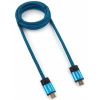 Кабель HDMI (m) - HDMI (m) 1.8m (CC-G-HDMI01-1.8M, ver.1.4, с позолоченными контактами, тканевая оплётка, blue) Cablexpert