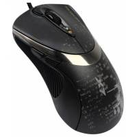 Мышь A4Tech F4 (USB, optical, 3000dpi, игровая, black)