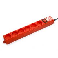 Сетевой фильтр КУБ (Power Cube SPG(5+1)-B-ko10, 6 розеток, 3 метра, red) RTL