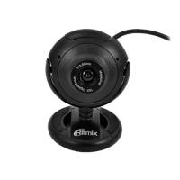 Web-камера Ritmix RVC-006M (0.3Mpx, 640x480, микрофон, универсальное крепление, black)