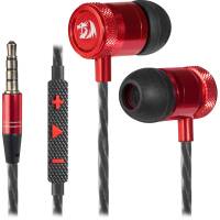 Наушники Redragon LOREN (затычки, для мобильных устройств, с микрофоном, 1.2m, black-red)