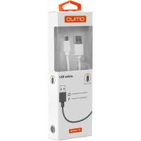 Кабель USB 2.0 Am - micro USB 1.0m (20512, 2.4A, 12W, PVC, white) QUMO