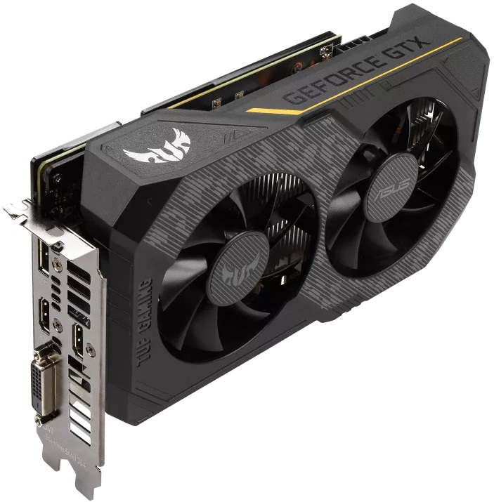 Видеокарта ASUS GF GTX1660Ti 6Gb (TUF-GTX1660Ti-O6G-EVO-GAMING, 192bit, GDDR6, DVI+2xHDMI+DP) RTL