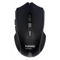 Мышь беспроводная FUMIKO FWM-02DG (optical, 2400dpi, 2xAAA, black-grey)