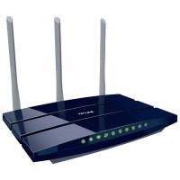 Роутер TP-LINK TL-WR1045ND (450Mbps, 2.4GHz, 4-ports, 1000Mbps, 3 съёмные антенны 5dBi, USB, USB Printer/FTP Server, black)
