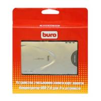 Карт-ридер Buro (BU-CR all in 1/ Hub, CF, MS, SD, xD, MMC, серебристый, USB2.0)