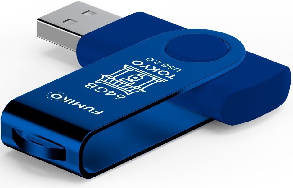 Флеш накопитель USB 2.0 64Gb FUMIKO TOKYO (FTO-10, 30MB/s, blue)