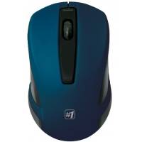Мышь беспроводная Defender #1 MM-605 (optical, 1200dpi, 2xAAA, black-blue)