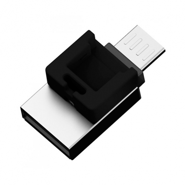 Флеш накопитель USB 2.0 32Gb Silicon Power Mobile X20 OTG (USB/MicroUSB, silver)