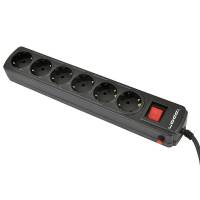 Сетевой фильтр Ippon BK-212 (6 розеток, 1.8 метра, black) RTL