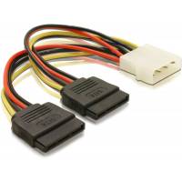 Переходник SATA x 2,  питание 15 см. Vcom