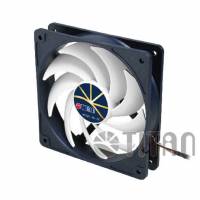 Вентилятор Titan TFD-12025H12ZP/KE(RB) (120x120x25mm, Z-axis, 210-2100rpm, 5-37dBa, Anti-vibration, 4pin, PWM, white-blue) RTL