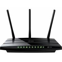 Роутер TP-LINK Archer C7 (1750Mbps, 2.4/5GHz, 4 ports, 1000Mbps, 3 внешние съёмные антенны 5dBi, 2*USB, USB Printer/FTP Server/3G/4G, black)