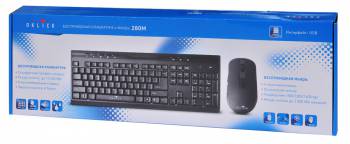 Клавиатура+мышь беспроводные Oklick 280M (black)