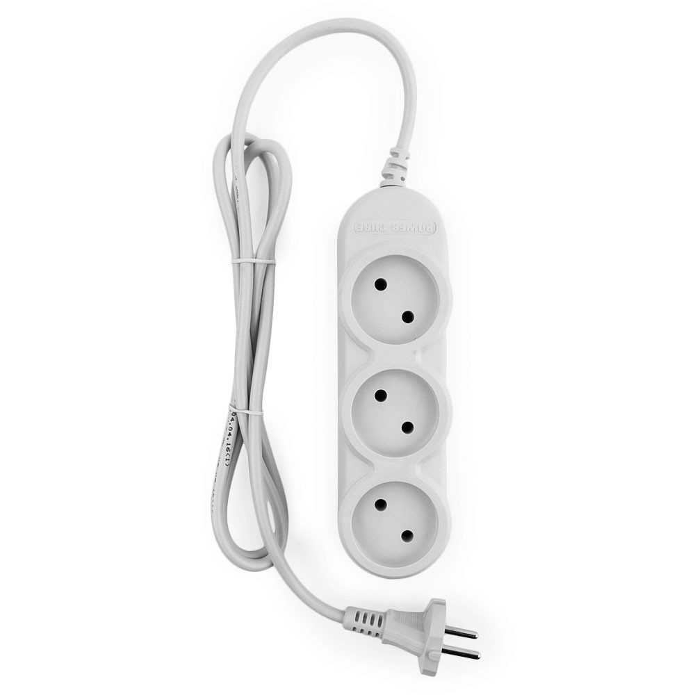 Сетевой удлинитель КУБ (Powercube PC-Y-1-05-1.5, 3 + 2 розетки комби, 1.5 метра, 10A, серый) OEM