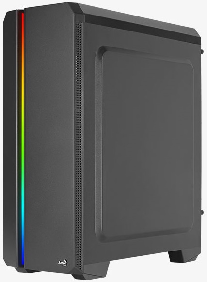 Корпус AeroCool Genesis-A-BK-V2 (без БП, ATX, USB3.0, RGB, black)