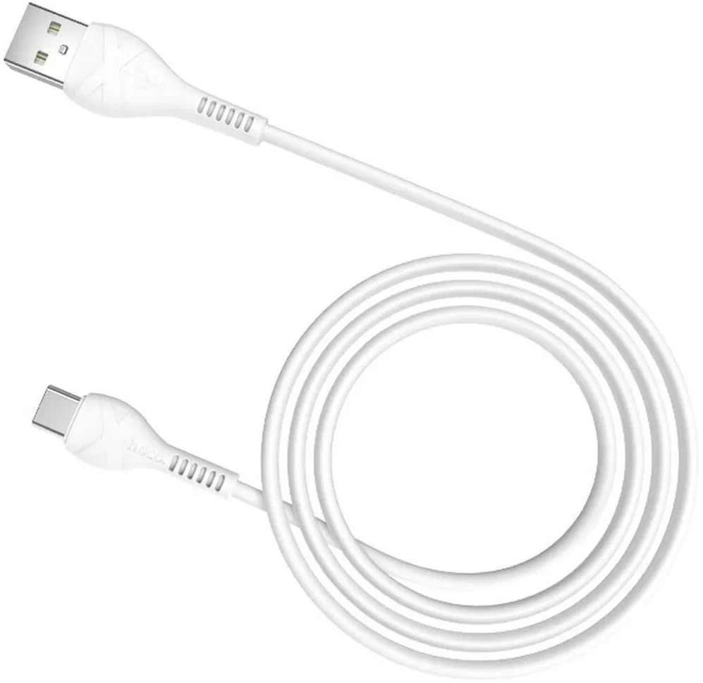 Кабель USB 2.0 Am - Type-C 1.0m (X37 Cool power, 3A, быстрая зарядка, white) hoco