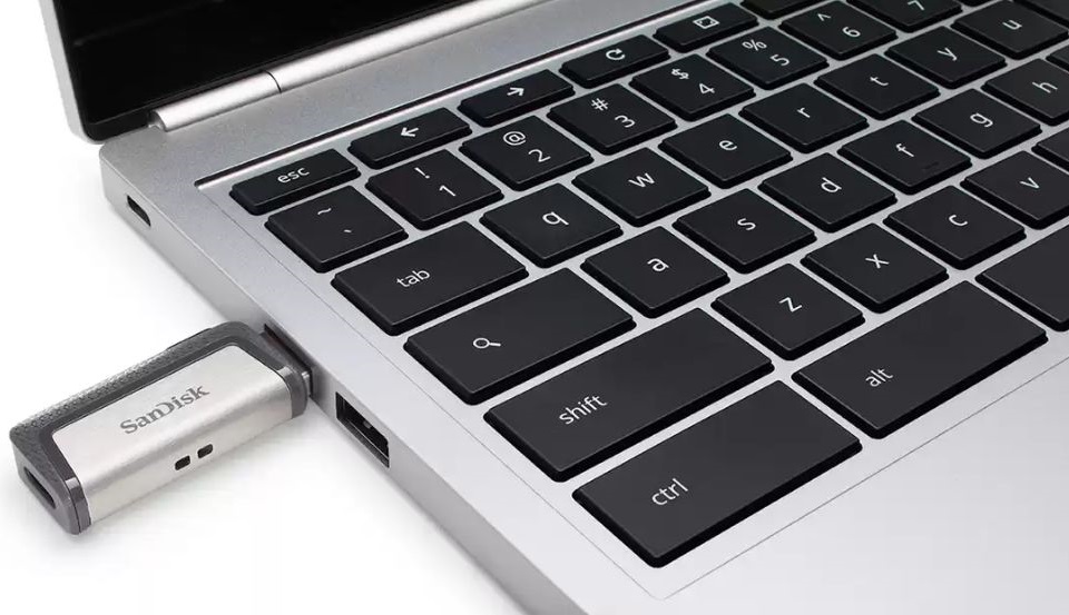 Флеш накопитель USB 3.1 32Gb SanDisk Ultra Dual Drive (SDDDC2-032G-G46, OTG Type-C, 150MB/s, black-silver)
