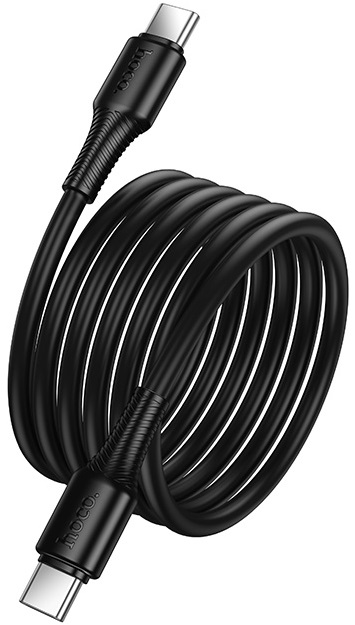 Кабель USB 2.0 Type-C - Type-C 1.0m (X120 Beneficio, 3A, 60W, быстрая зарядка, black) hoco