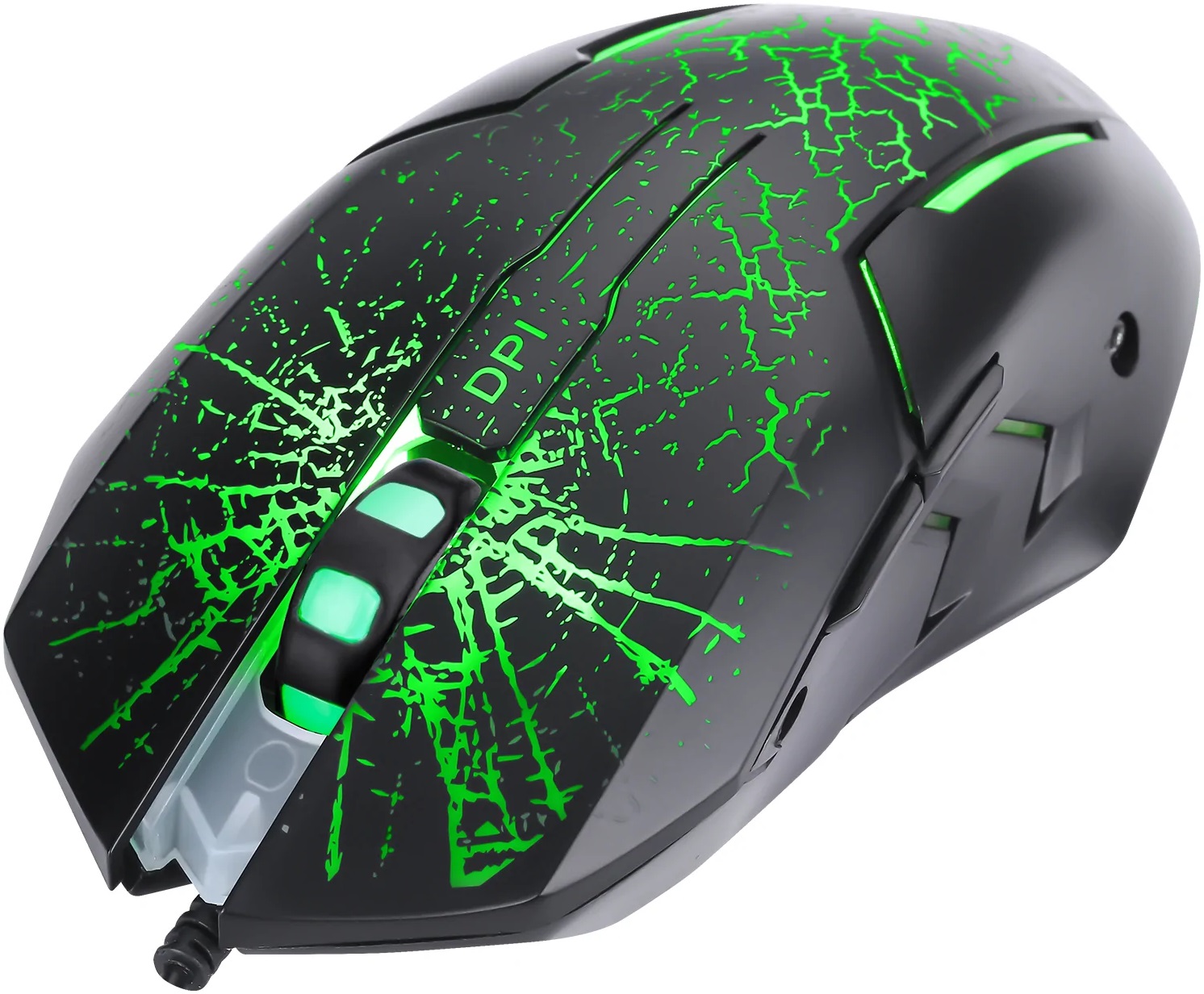 Мышь Marvo M207 (USB, optical, 3200dpi, подсветка, игровая, soft-touch, 1.5m, black)