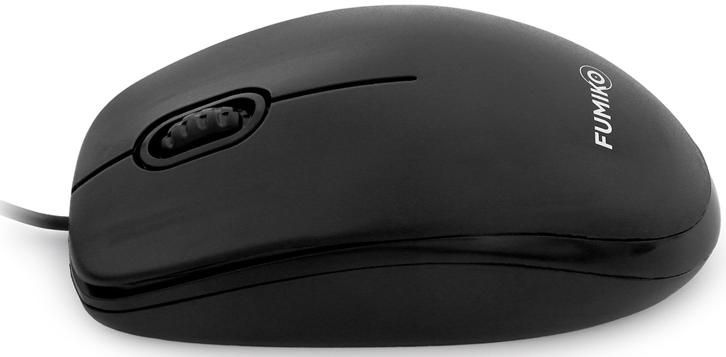 Мышь FUMIKO OFFICE FMW-11-K (USB, optical, 1000dpi, 1.2m, black)