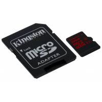 Карта памяти SDmicro Card 32GB Kingston (SDCA3/32GB, 4K, UHS-I U3, 90/80Mb/s, адаптер SD)
