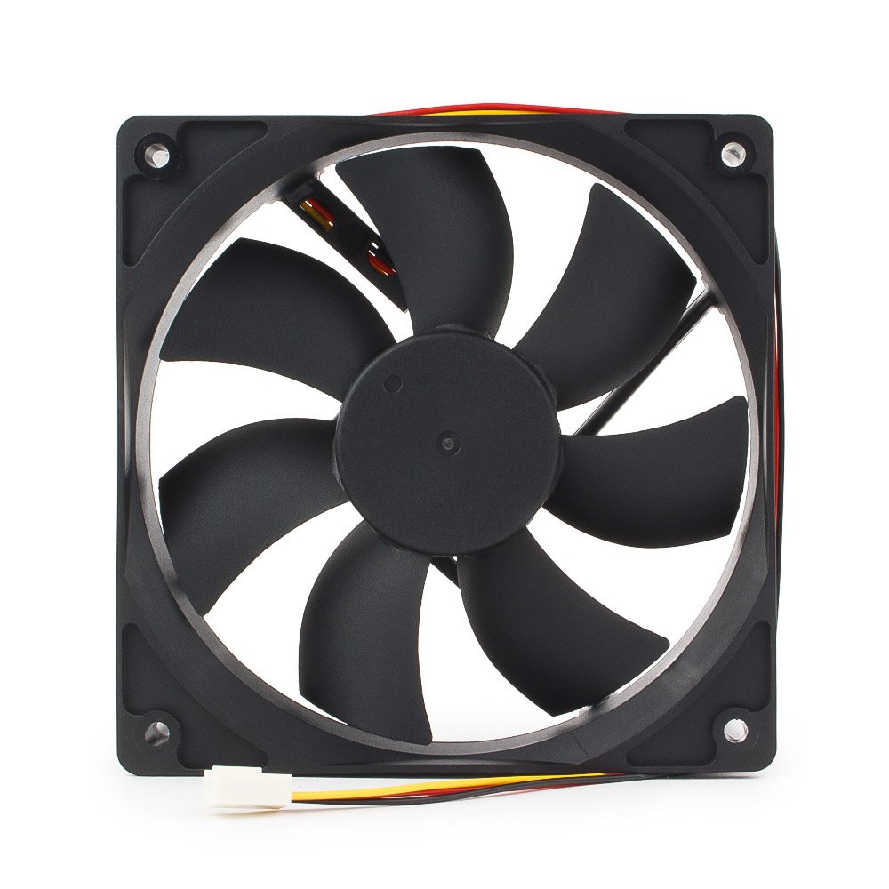 Вентилятор Gembird FANCASE3 (120x120x25mm, sleeve, 2000rpm, 36dBa, 3pin, black) OEM